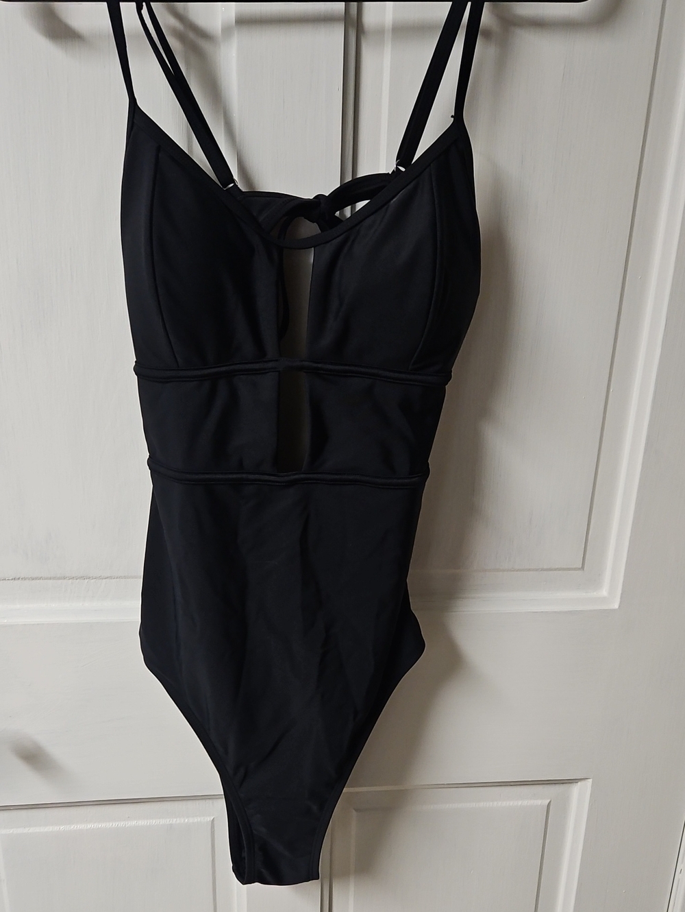 Black Strappy One-Piece for - Classic Solid